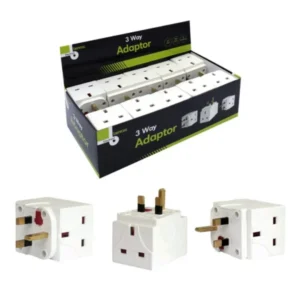 Benross Mains 3 Way Adapter 13A Fused – Case of 10