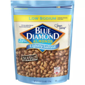 Blue Diamond – Lightly Salted Whole Almonds – 40 Oz