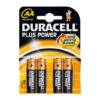 Duracell Plus AA Battery 4 Pack – Case of 20