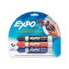 Expo Magnetic Clip Eraser- Chisel Marker Point Style – Red, Blue, Black – 3ct