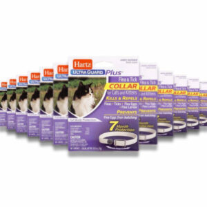 Hartz -UltraGuard Plus Flea & Tick Collar for Cats & Kittens – 1 Ct Each – 12 Pack