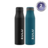 ZULU Stainless Insulated Water Bottle, 2 Pack (Assorted Colors) – 26 Oz
