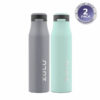 ZULU Stainless Insulated Water Bottle, 2 Pack (Yuca/Grey) – 26 Oz